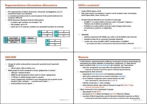 Codifica dei numeri