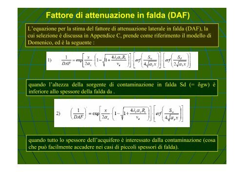 Concentrazione Rappresentativa alla Sorgente - Università degli ...