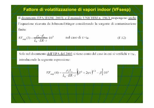 Concentrazione Rappresentativa alla Sorgente - Università degli ...