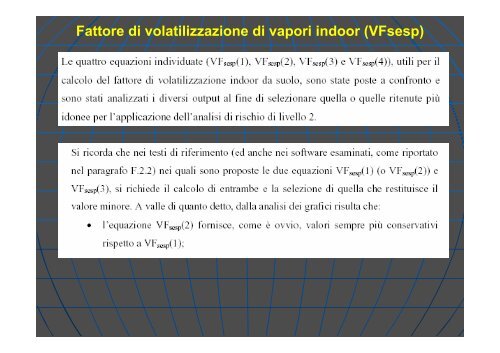 Concentrazione Rappresentativa alla Sorgente - Università degli ...