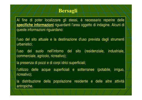 Concentrazione Rappresentativa alla Sorgente - Università degli ...