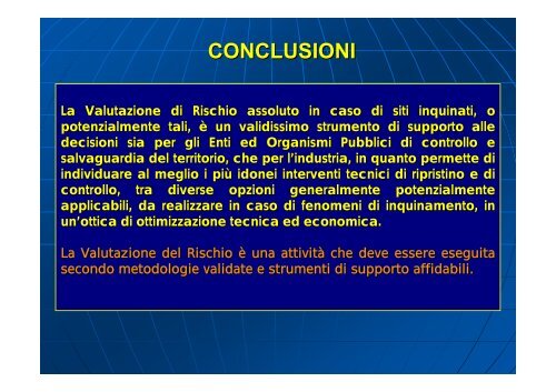 Concentrazione Rappresentativa alla Sorgente - Università degli ...