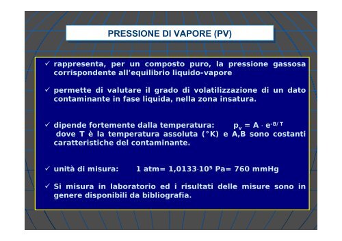 Concentrazione Rappresentativa alla Sorgente - Università degli ...