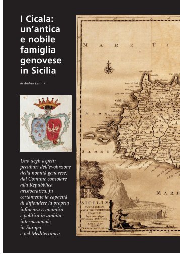 I Cicala: un'antica e nobile famiglia genovese in Sicilia - Banca Carige