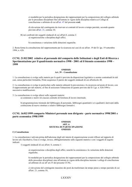 prerogative sindacali e normativa di riferimento - Dipartimento ...