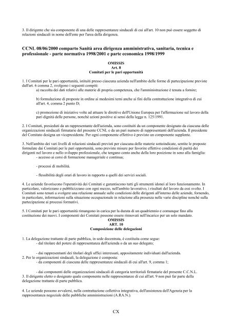 prerogative sindacali e normativa di riferimento - Dipartimento ...