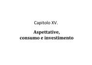 Capitolo XV. Aspettative, consumo e investimento