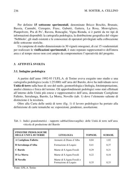 LA ZONAZIONE DEL BAROLO - Università degli Studi di Torino