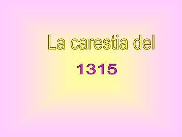 La Carestia del 1315