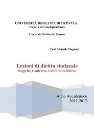 UNIVERSITA' DEGLI STUDI DI PAVIA - Giurisprudenza - Università ...