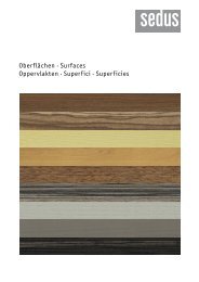 Oberflächen · Surfaces Oppervlakten · Superfici · Superficies - Sedus