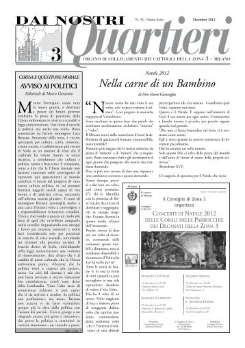 Dai Nostri Quartieri – Dicembre 2012 - Parrocchia San Leone Magno