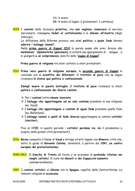 La riforma cattolica e protestante™ (PDF)