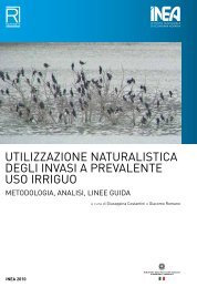 utilizzazione naturalistica degli invasi a prevalente uso irriguo - Inea