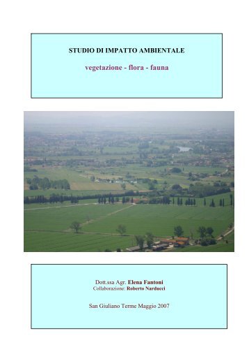 vegetazione - flora - fauna - Comune di Pisa