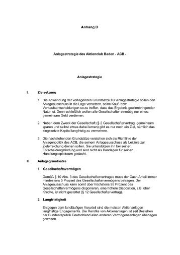 Anhang B (Anlagestrategie) - arsmedion