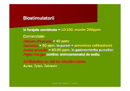 Antibioticele C.4. C.5. /S.II. - Veterinary Pharmacon