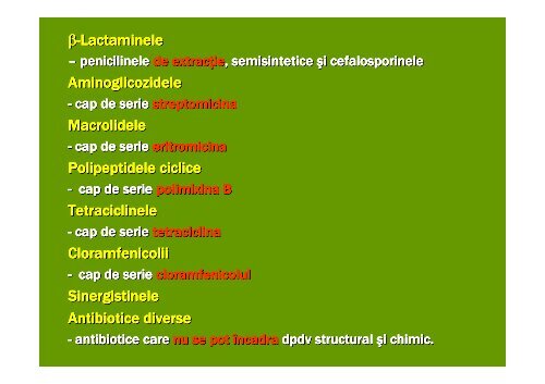 Antibioticele C.4. C.5. /S.II. - Veterinary Pharmacon