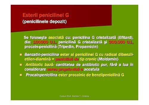 Antibioticele C.4. C.5. /S.II. - Veterinary Pharmacon