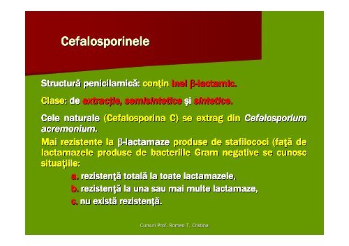 Antibioticele C.4. C.5. /S.II. - Veterinary Pharmacon