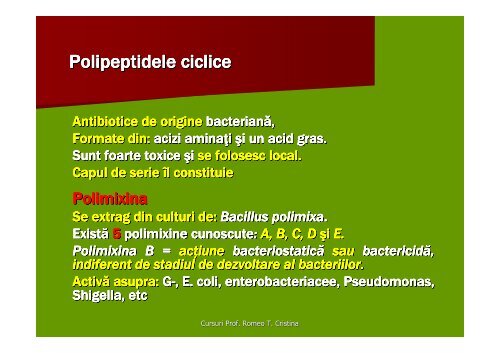 Antibioticele C.4. C.5. /S.II. - Veterinary Pharmacon