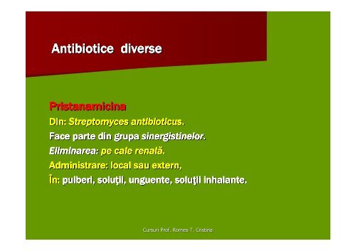 Antibioticele C.4. C.5. /S.II. - Veterinary Pharmacon