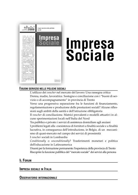 impresa sociale - Euricse