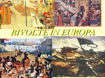 Le rivolte in Europa(1358-1420)