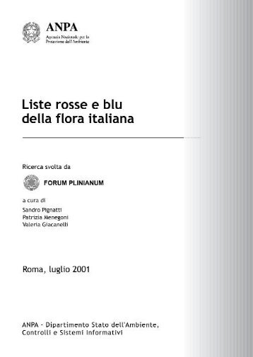 Liste rosse e blu della flora italiana - ONDEWEB