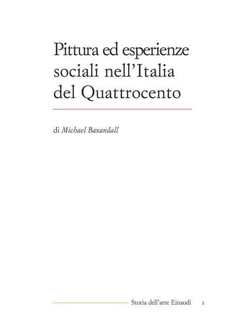 Pittura ed esperienze sociali nell'Italia del Quattrocento - Artleo.it