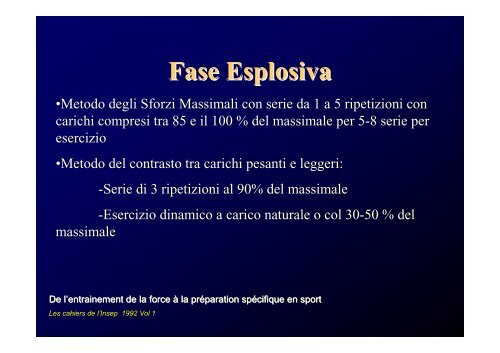 Programmazione Forza Esplosiva - Fidal Lombardia