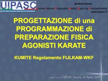 periodizzazione karate - UIPASC, Unione Italiani Preparatori Atletici ...