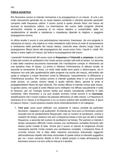 Appunti di ORL COSIMATO COSIMO, RUSSO ... - mediciunisa.it