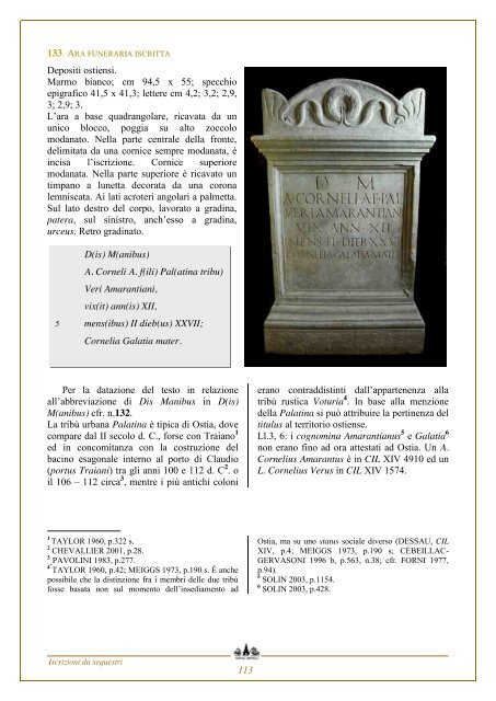 Disiecta membra - Soprintendenza archeologica di Roma ...