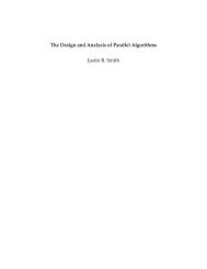 The Design and Analysis of Parallel Algorithms Justin R. Smith