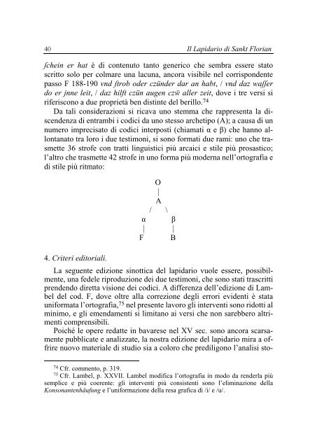 Il Lapidario di Sankt Florian - Università degli Studi di Milano