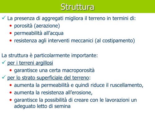 Il terreno fisica I - Associazione Studenti di Agraria IAAS Sassari