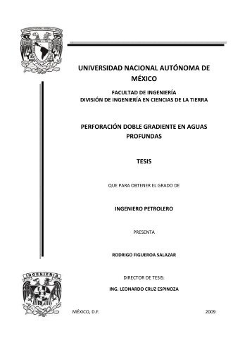 perforación doble gradiente en aguas profundas tesis - UNAM