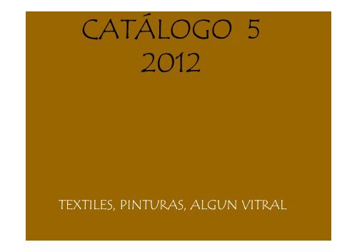 Quinto Catálogo 2012 - marcela corvalan correa