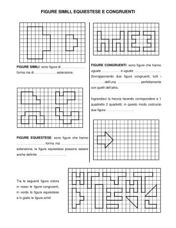 FIGURE SIMILI, EQUIESTESE E CONGRUENTI - Maestro Massimo