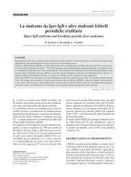 La sindrome da Iper-IgD e altre sindromi - Malattie metaboliche.it