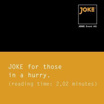 JOKE for those in a hurry. - ATO interactive Gmbh