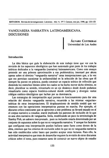 Vanguardia narrativa latinoamericana. Discusiones - Estudios ...