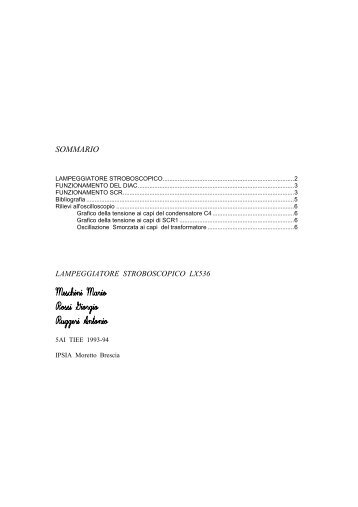 Lampeggiatore Stroboscopico - Ipsia Moretto