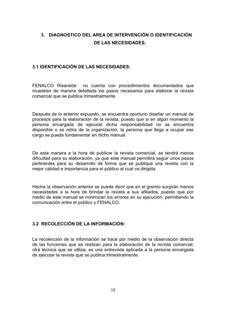 diseño manual de procedimientos para la elaboración de la revista ...