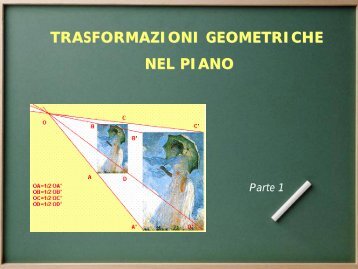 Trasformazioni geometriche nel piano 1