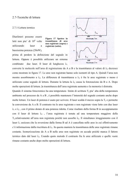 Materiali organici per il Data Storage: metodi sviluppi, applicazioni.