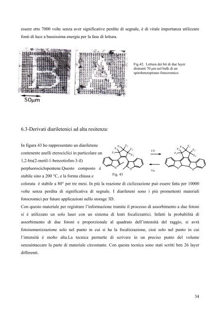 Materiali organici per il Data Storage: metodi sviluppi, applicazioni.