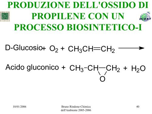 produzione dell'ossido di etilene - DISAT