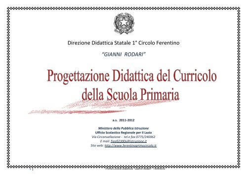 scuola primaria - Ferentinoprimocircolo.it